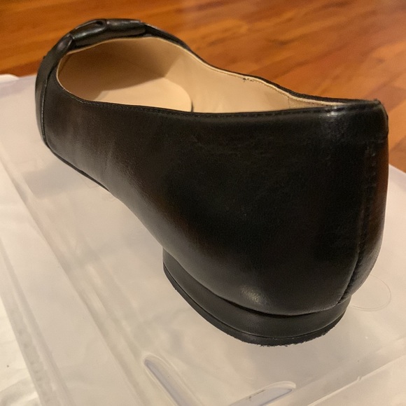Nine West Women's Leather Ballet Flat, Black, size 7M, only worn once - Picture 5 of 12